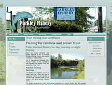 Tablet Screenshot of parkleyfishery.co.uk